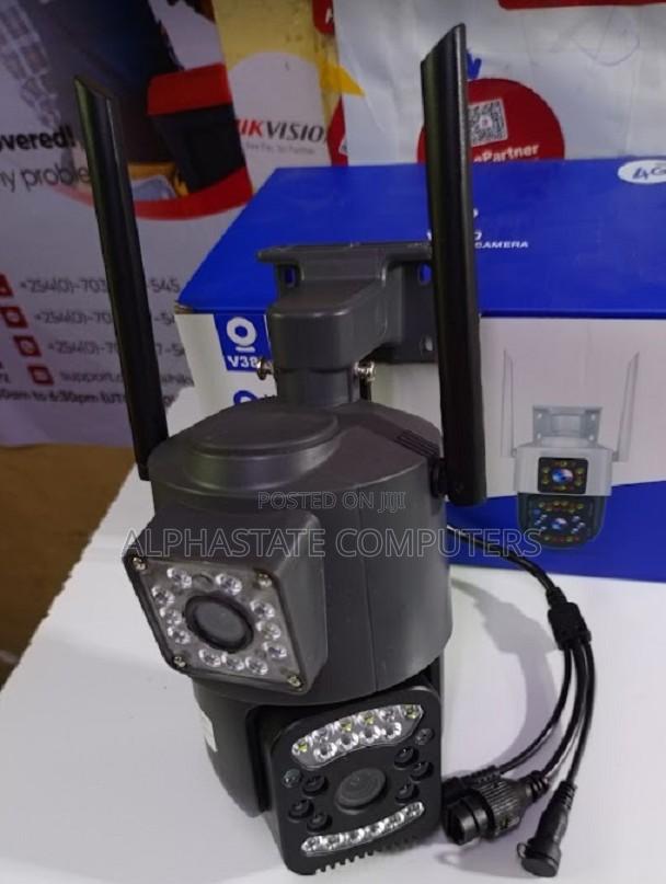 V380 Simcard 4G PTZ Outdoor Dual Lens Camera New Upgraded
