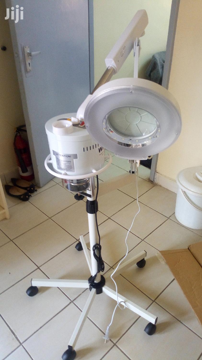 Facial With Magnifying Glass
