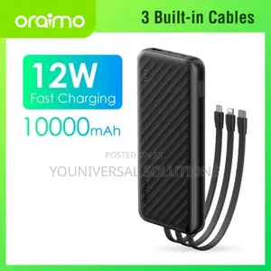 Power Bank With Inbuilt Cables