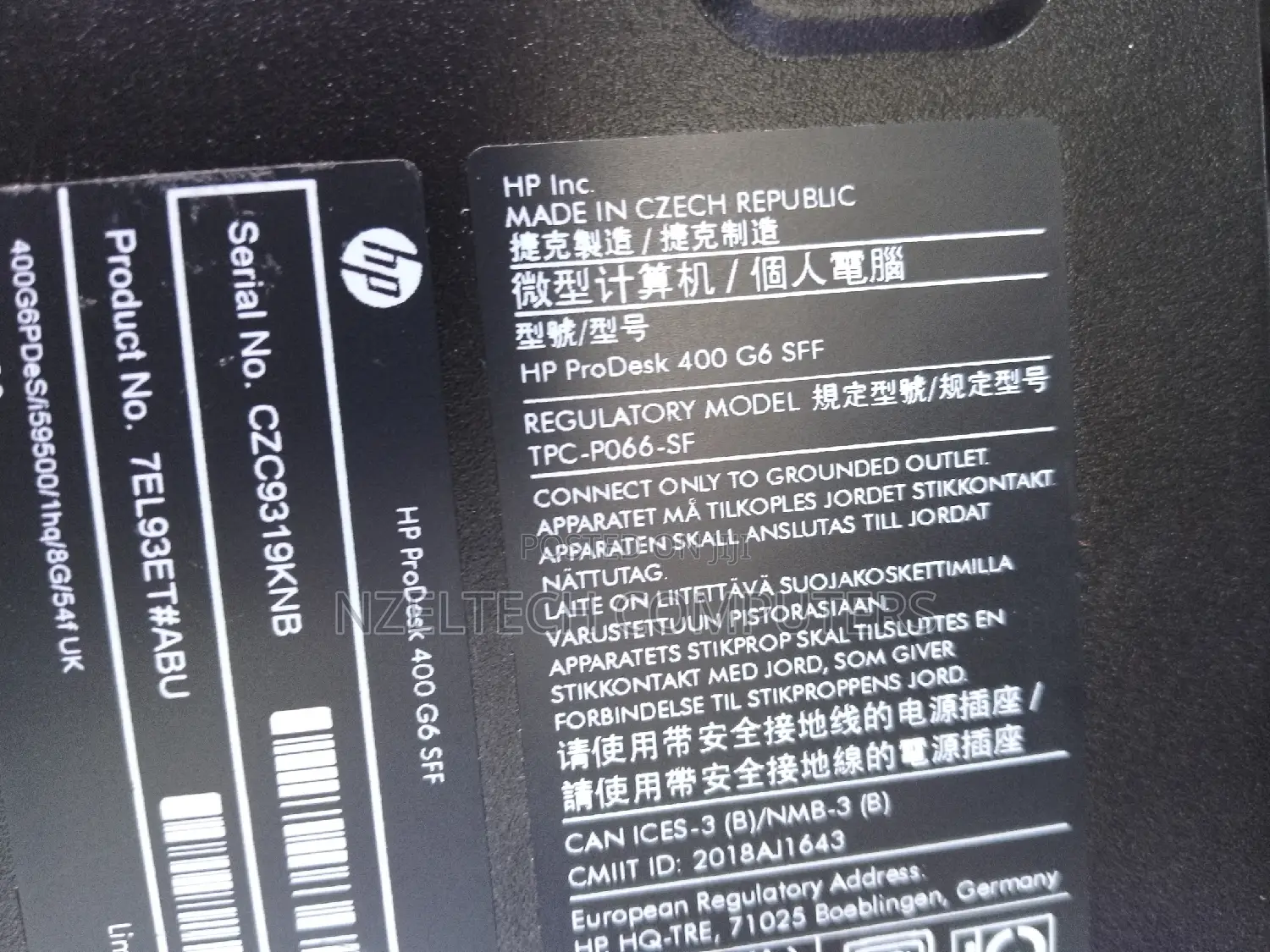 Desktop Computer HP ProDesk 400 G5 8GB Intel Core i5 HDD 500GB