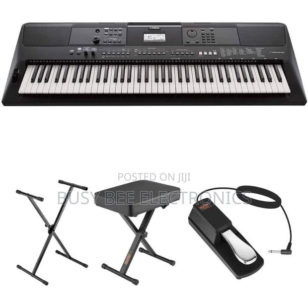 PSR E 473 +Bench+Pedal and Stand - main view