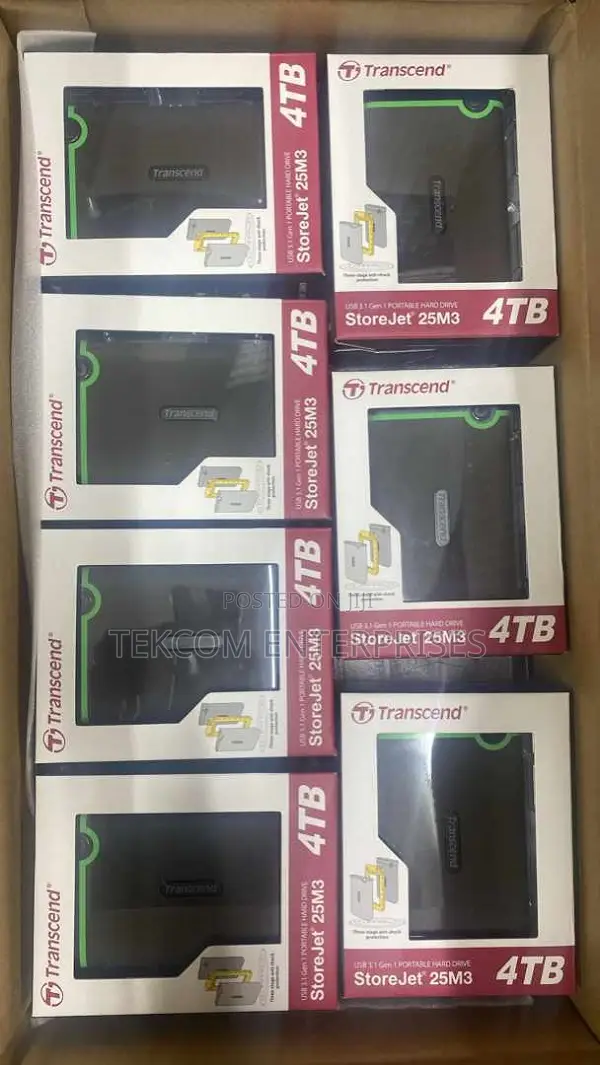 Transcend 4tb External Hardisk~4tb Grey Hardisk