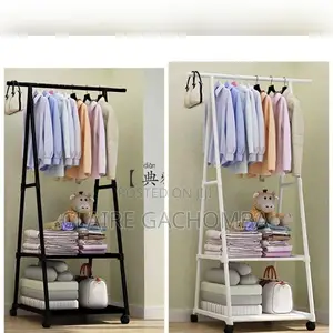 Multi Functional Cloth Rack With Wheels