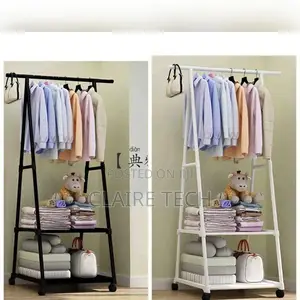 Multi Functional Cloth Rack With Wheels