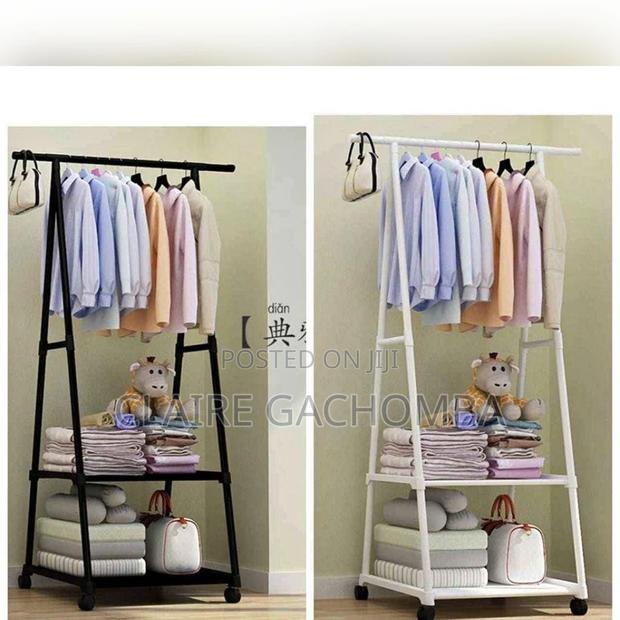 Multi Functional Cloth Rack With Wheels - main view