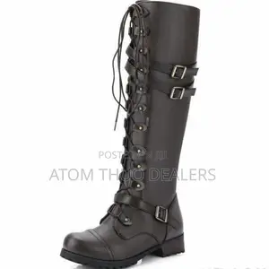 Genuine Excellent Quality Ladies Leather Boots- Black