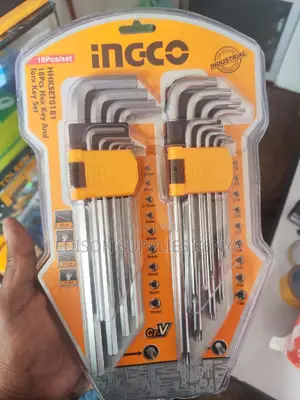 Ingco 18 PCS Hex Key and Torx Key Set Allen Keys Set