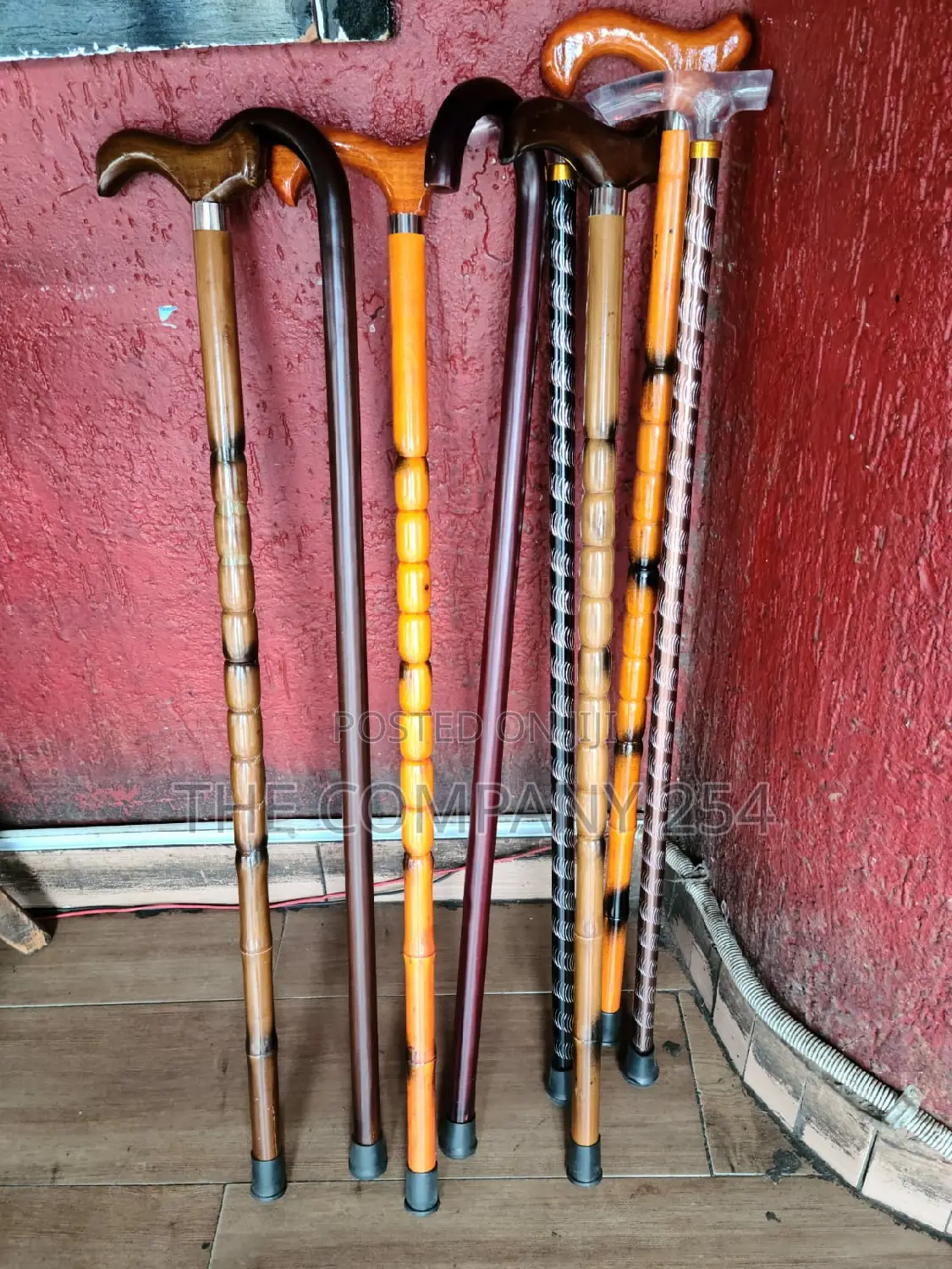 Quality Unisex Assorted Walking Wooden Metallic Sticks