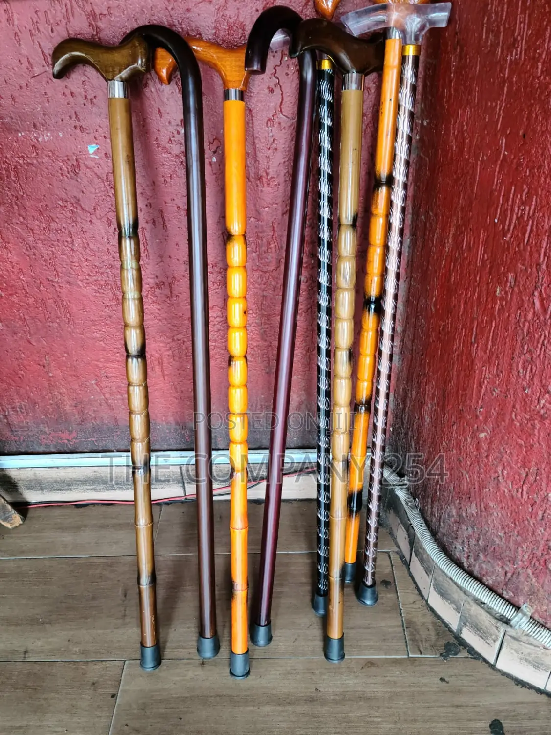 Quality Unisex Assorted Walking Wooden Metallic Sticks