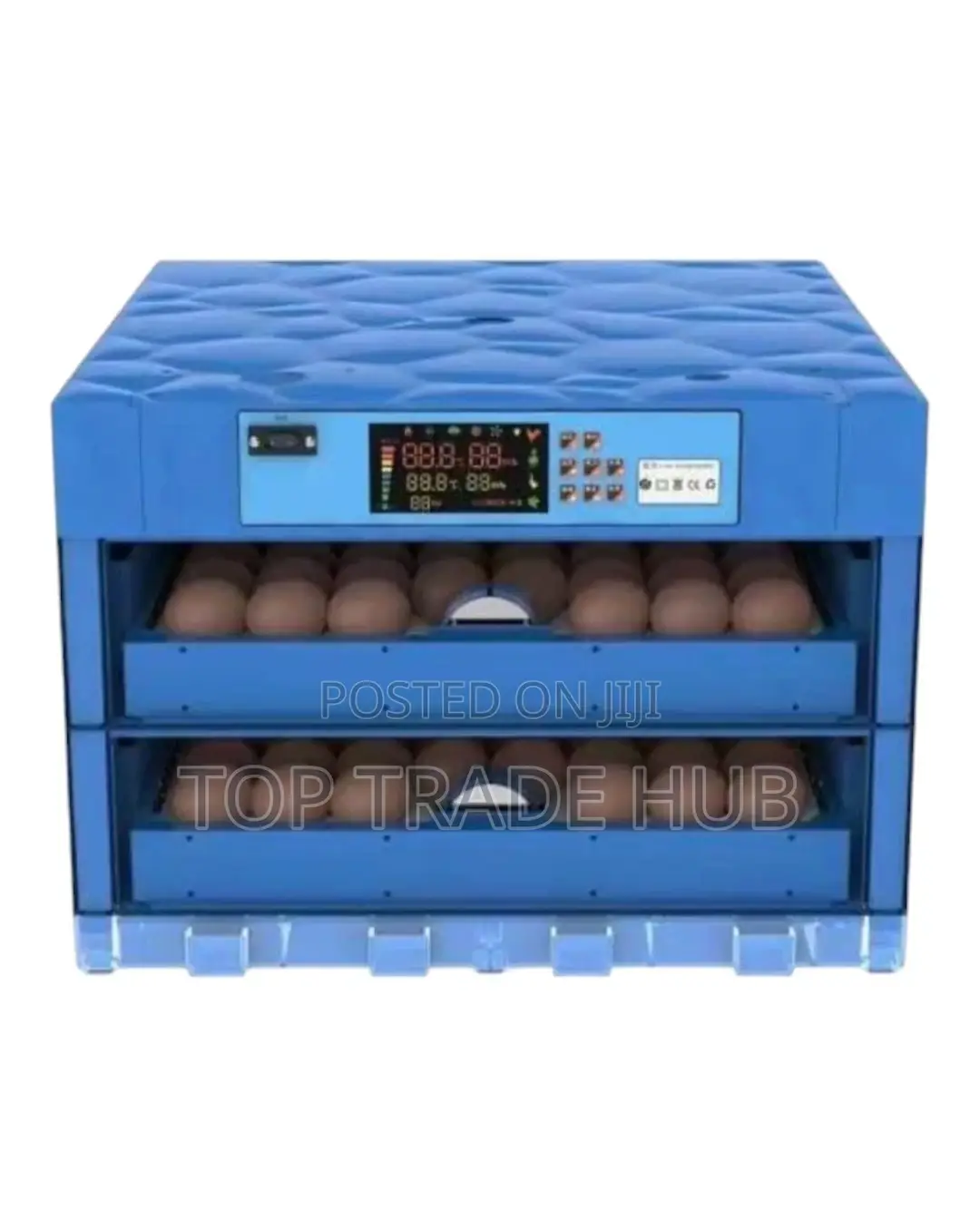 AC DC 128 Eggs Incubator With Auto Roller 90 W