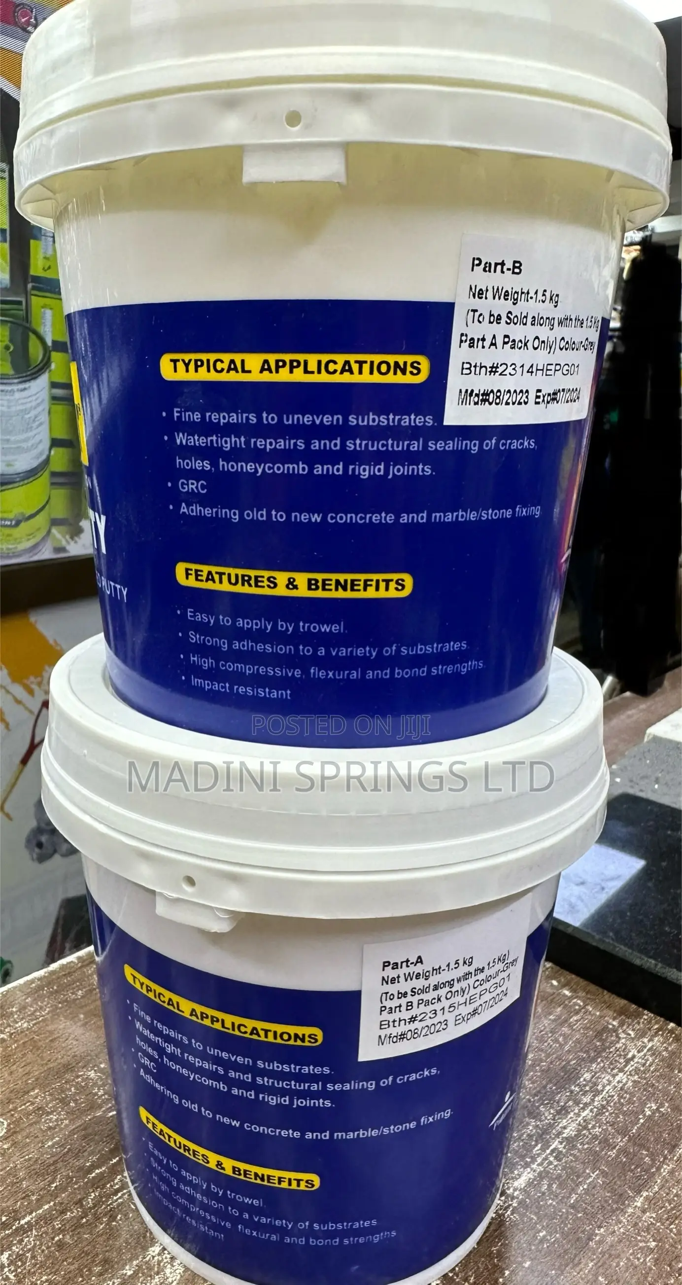 Dr. Fix-It Epoxy Putty(2-Component Based Epoxy Resin,3kgs)