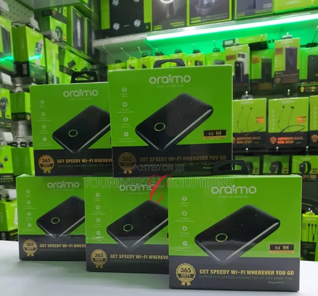 Oraimo Hotspot Mifi Elf 2 4g With Dual Sim Slots