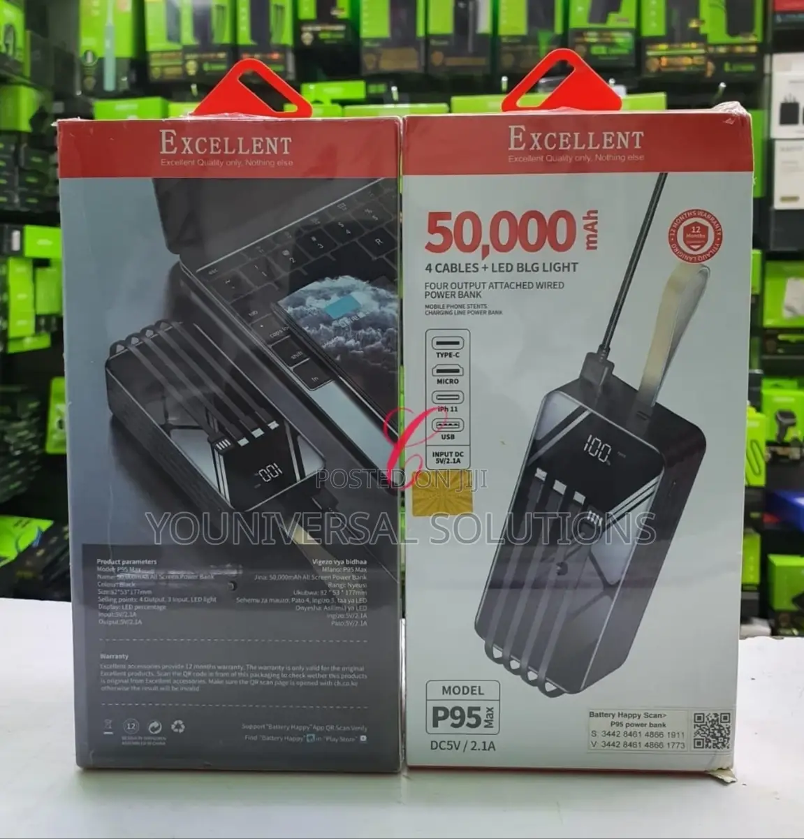 Power Bank - Excellent 50000MAH