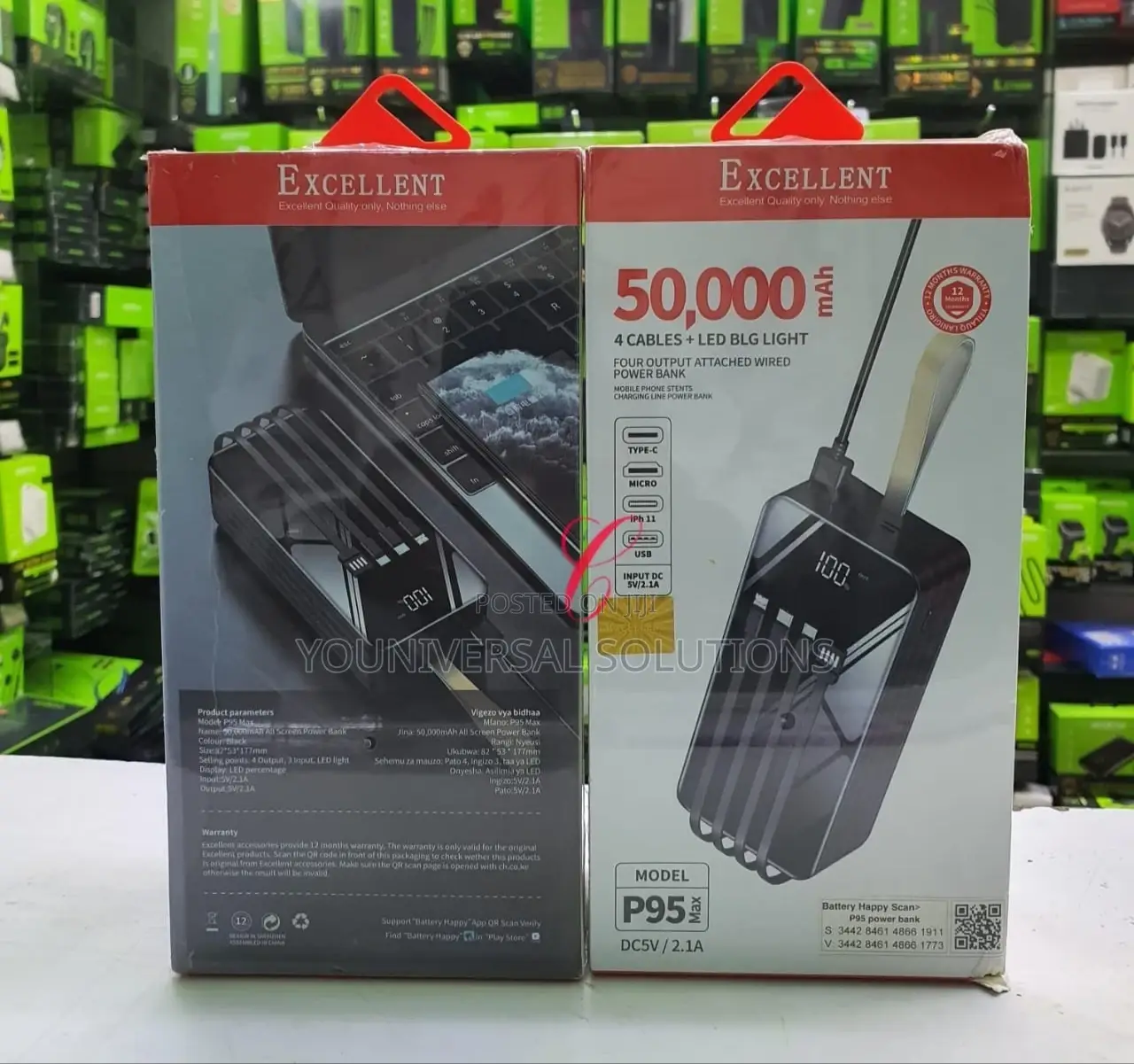 50000 MAH Power Bank- Excellent