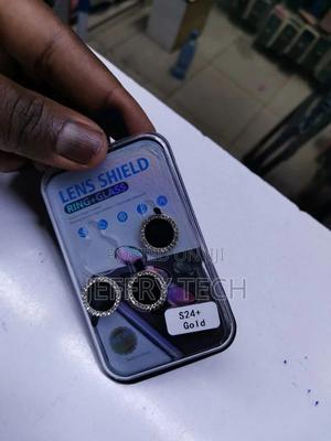 Galaxy S24 Plus Camera Lens Protector Glitter Bling Individu - thumbnail 2