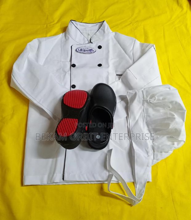 Chef Uniform In Stock (Jacket+Hat +Crocs) - main view