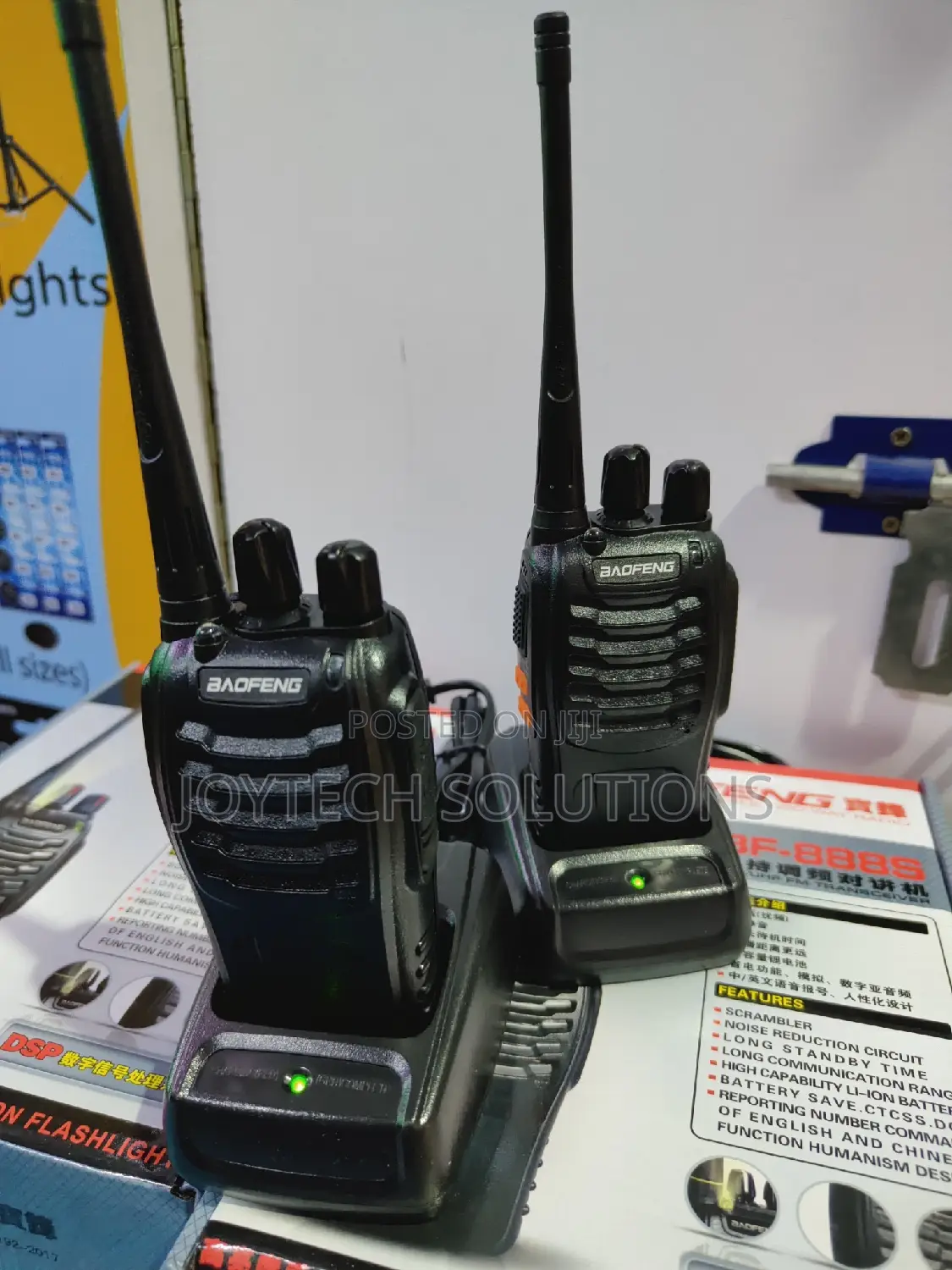 Dual Walkie Talkie With All Accessories. Bf 888s