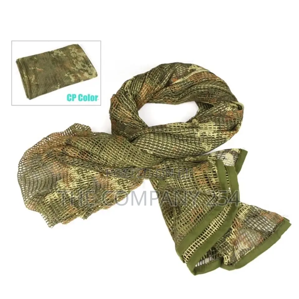 Camouflage Outdoor Scarf Tactical Mesh Neckerchief Mask
