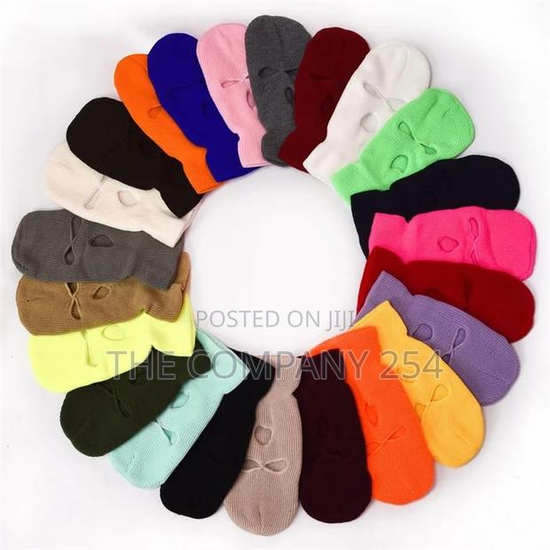 Full Face Mask Knitted Pullover Hat for Men Ski Balaclava - main view