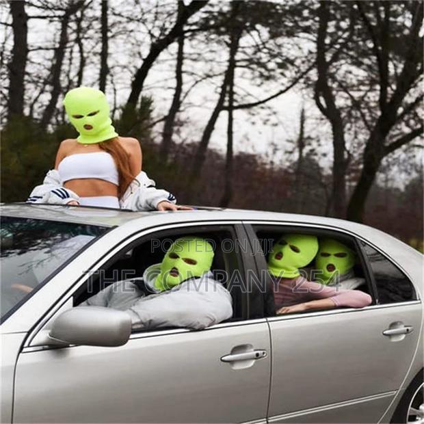 Full Face Mask Knitted Pullover Hat for Men Ski Balaclava - thumbnail 4