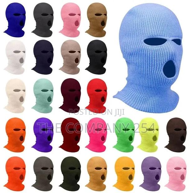 Full Face Mask Knitted Pullover Hat for Men Ski Balaclava - thumbnail 6