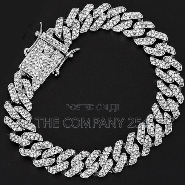 Hip Hop 13MM Rhinestones Prong Iced Out Cuban Bracelets