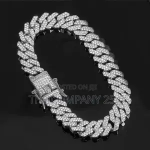 Hip Hop 13MM Rhinestones Prong Iced Out Cuban Bracelets