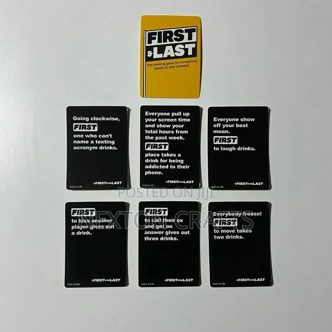 New First and Last Card Game