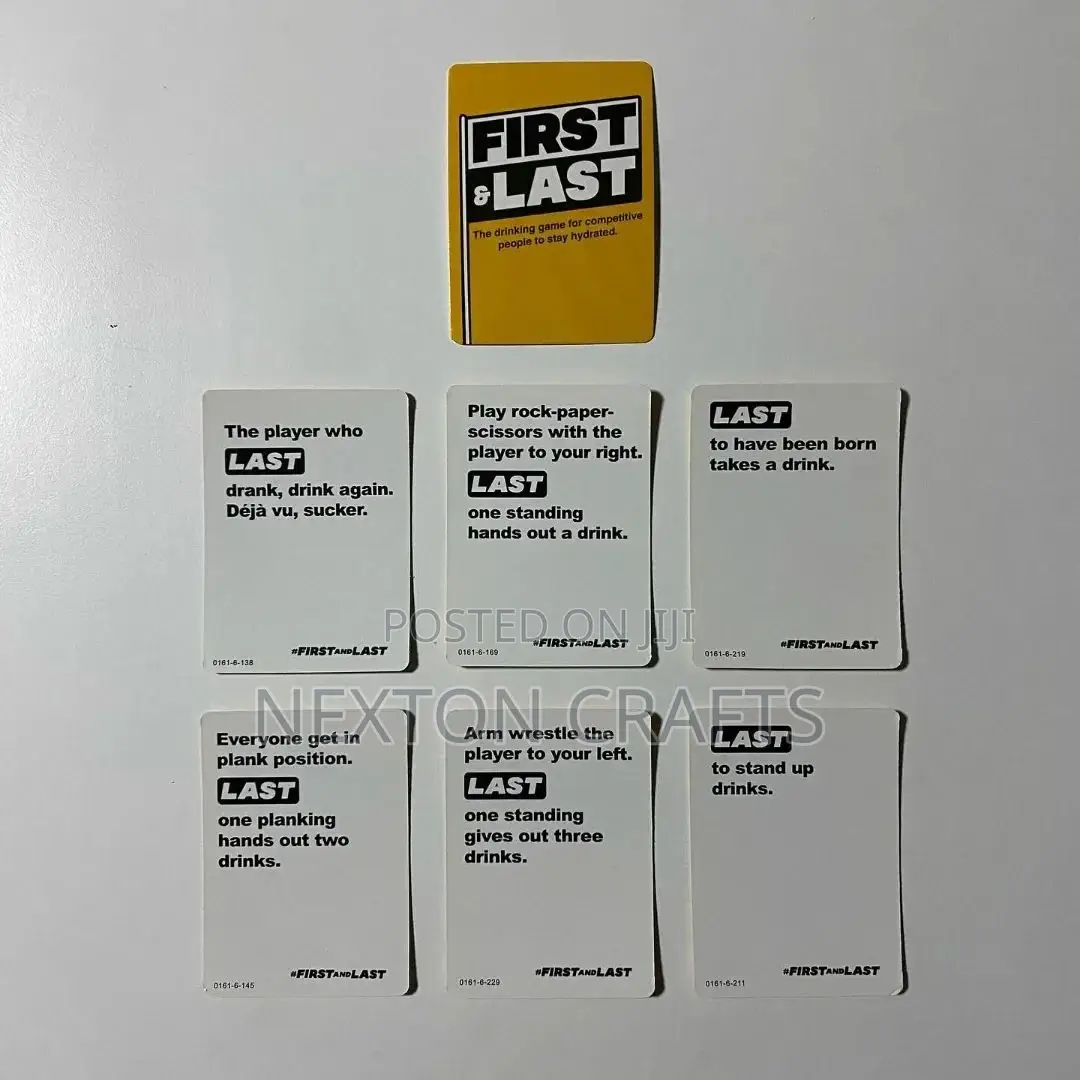 New First and Last Card Game