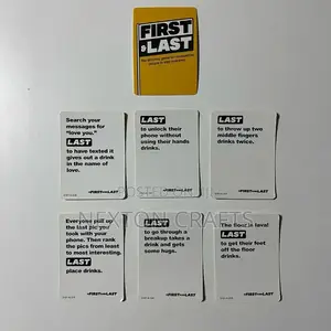 New First and Last Card Game