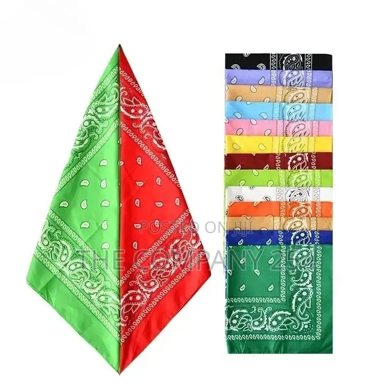 2pcs/Set Hip Hop Bandana Man Women Fashion Outdoor Headban