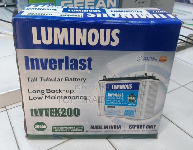 Luminous Inverlast Tall Tubular Battery 200 Ah