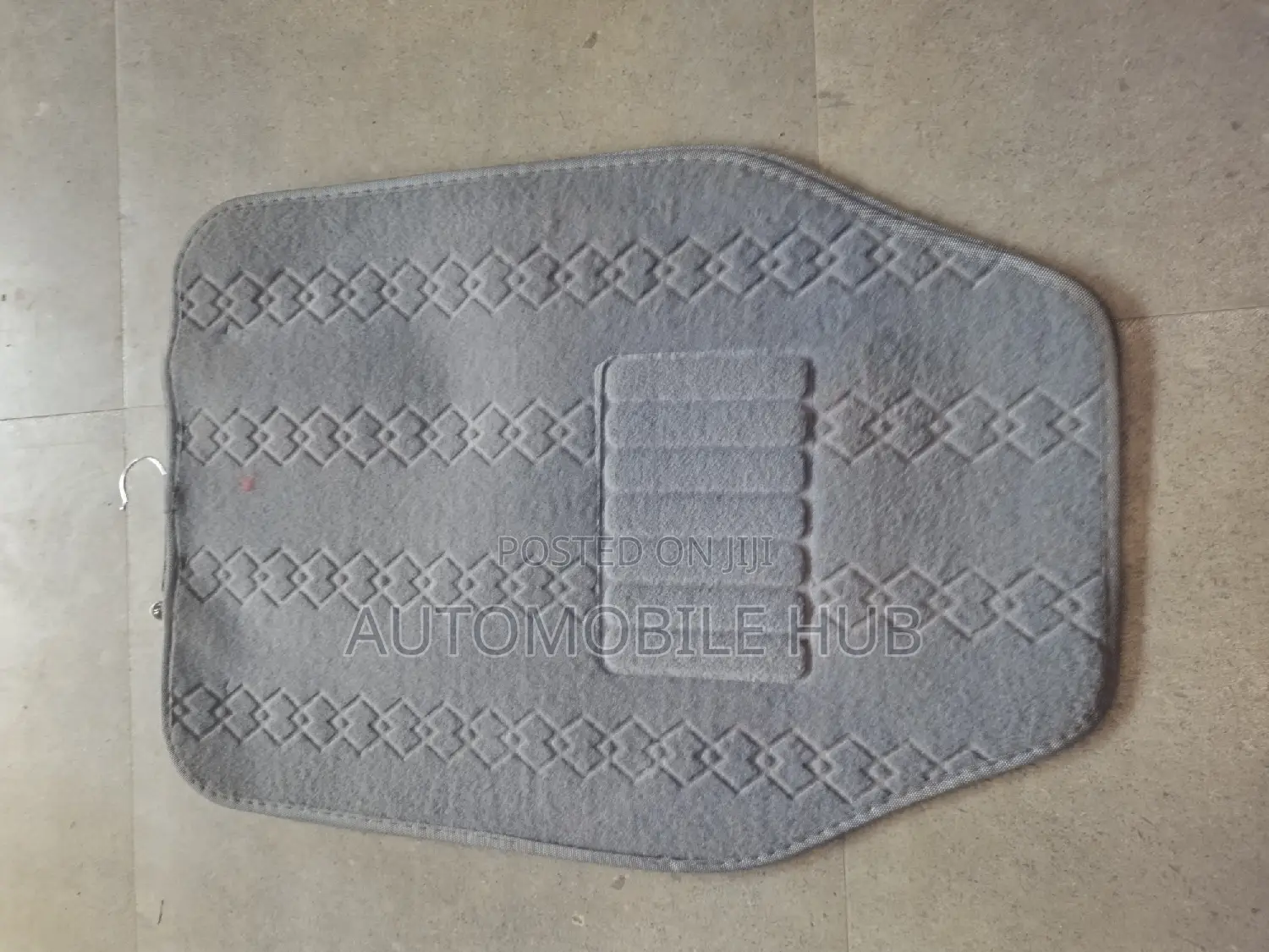 Woolen 5 Piece Car Floor Mats Grey