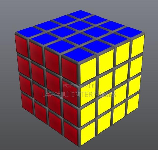 Stickerless 4*4 Rubik's Cube - thumbnail 2