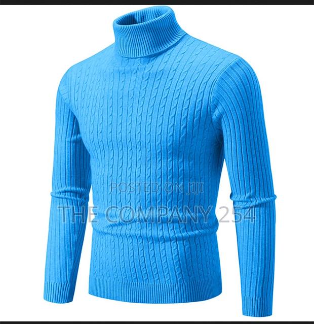 Winter Men's Turtleneck Sweater Casual Men's Knitted Sweater