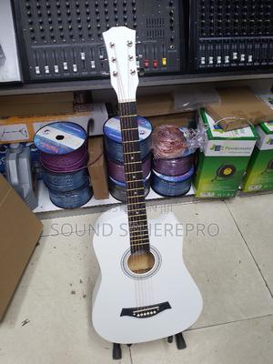 White Guitar Size 38 Plus Stand - thumbnail 2