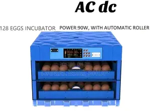 Ac Dc 128 Eggs Incubator With Automatic Roller 90w