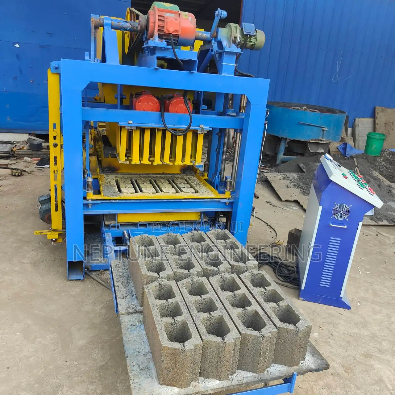 Concrete Block Making Machine -Semi Automatic