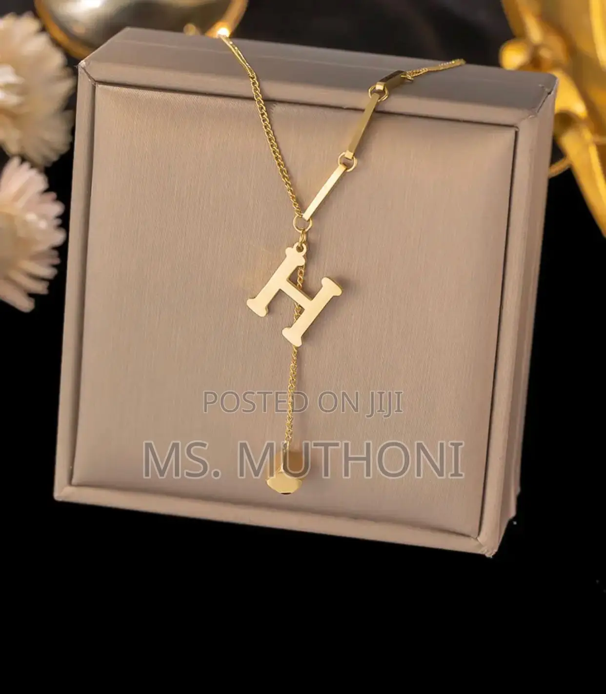 Initial Letters Hypoallergenic Necklaces Ladiesbirthday Gift