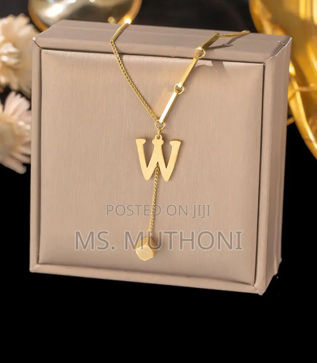 Initial Letters Hypoallergenic Necklaces Ladiesbirthday Gift