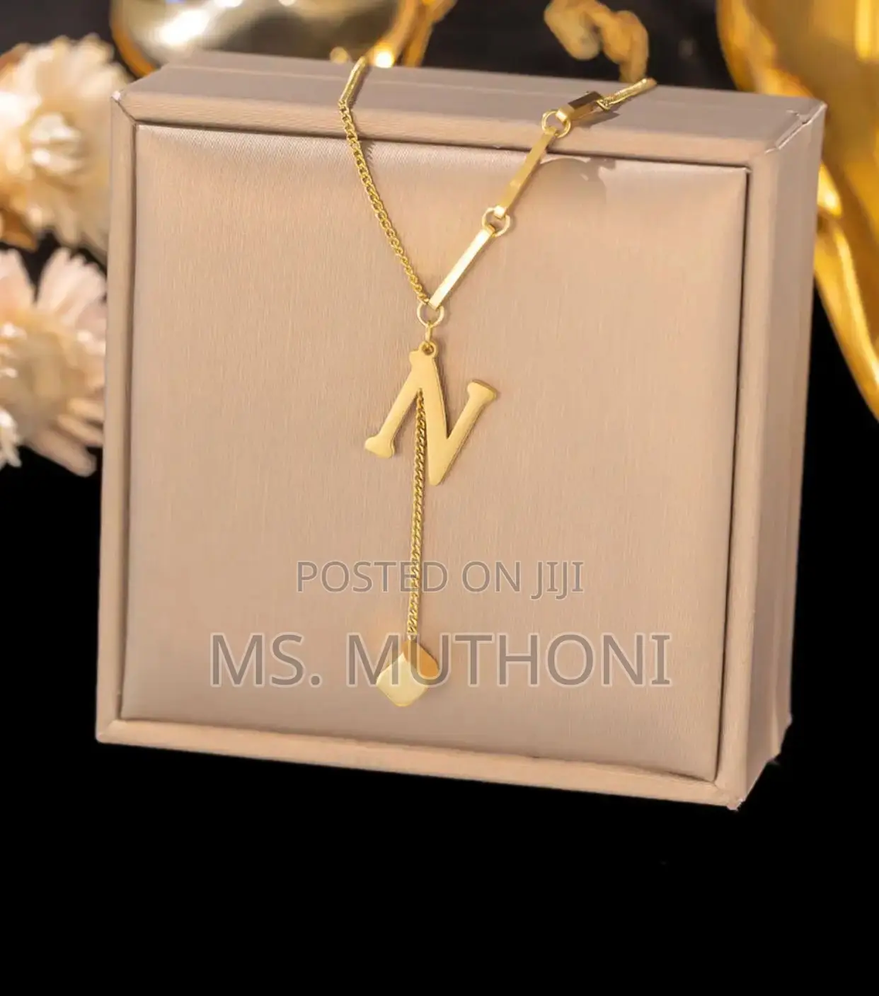 Initial Letters Hypoallergenic Necklaces Ladiesbirthday Gift