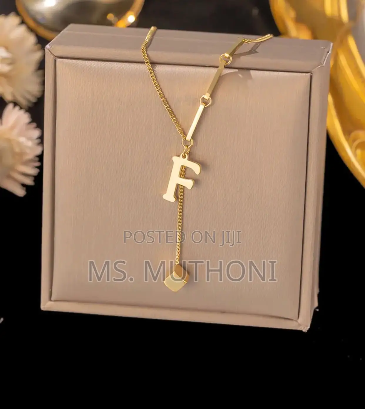 Initial Letters Hypoallergenic Necklaces Ladiesbirthday Gift