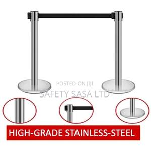 Stainless Steel Crowd Control Stanchions With 2m Retractable - thumbnail 2