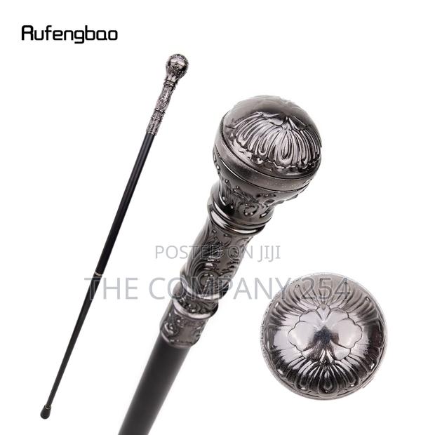Gold Luxury Lion Head Congolese Walking Sticks - thumbnail 4