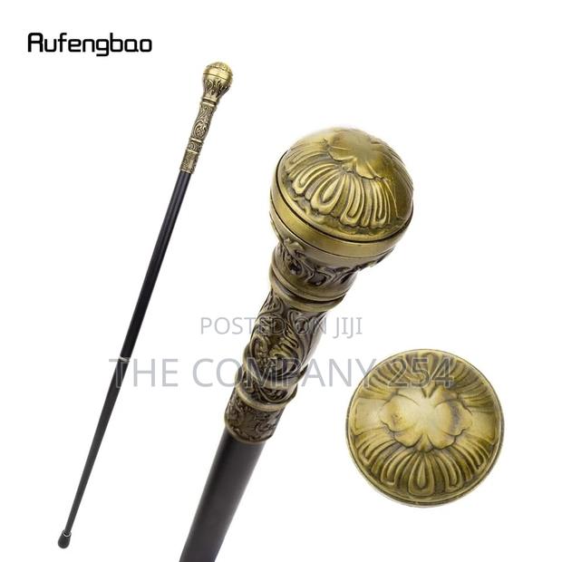 Gold Luxury Lion Head Congolese Walking Sticks - thumbnail 15