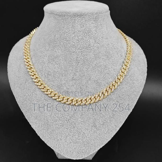 New 9MM Hip Hop Men Women Prong Cuban Link Chain Necklace