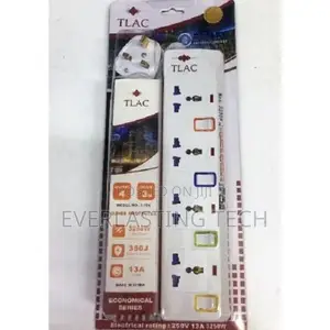 Tlac Power Extension 3 Way 3M Cable Surge- T-103