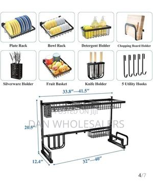 Over the Sink Dish Drying Rack Two Tier - thumbnail 2