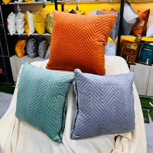Velvet Fiber Throw Pillows