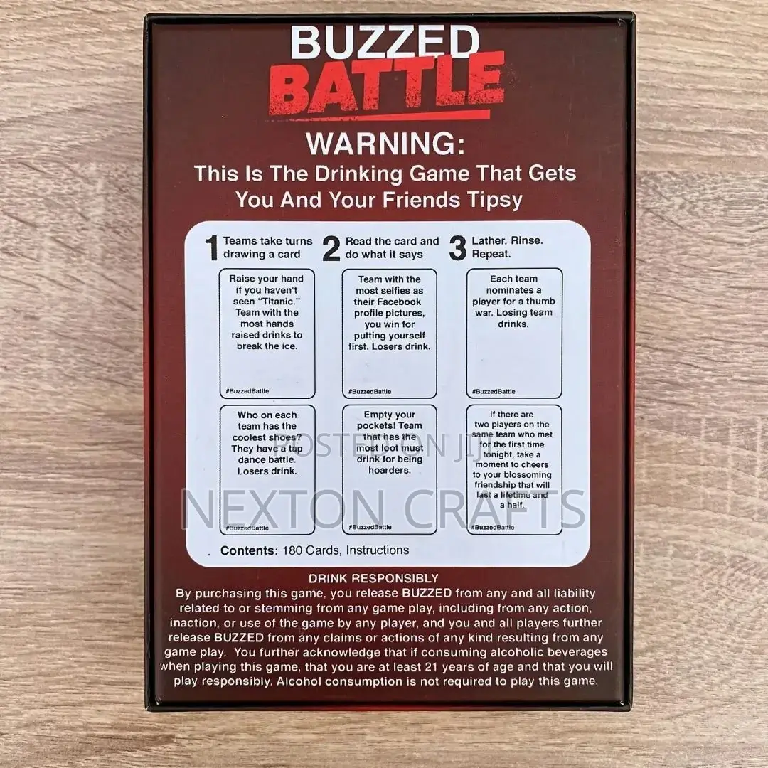 Buzzed Battle Drinking Card Game